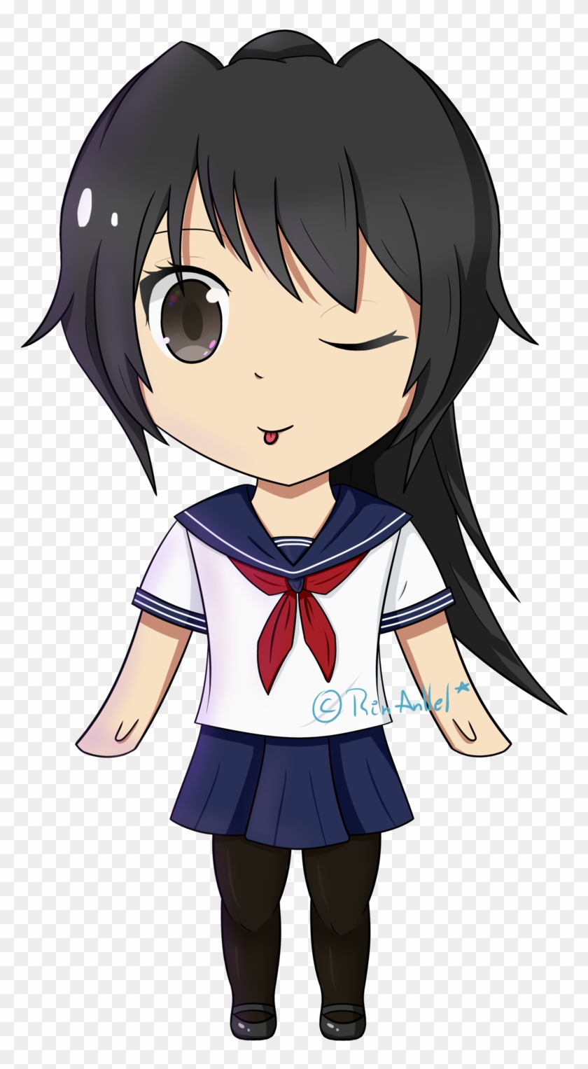 Yandere Chibi From Yandere Simulator By Rinanllel Yandere - Yandere Chibi #1290997