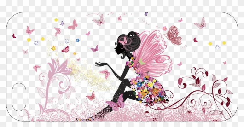 Butterfly Girl Female Mural - 2018 Daily Planner: Large 8 X 10 Daily And Monthly #1291035