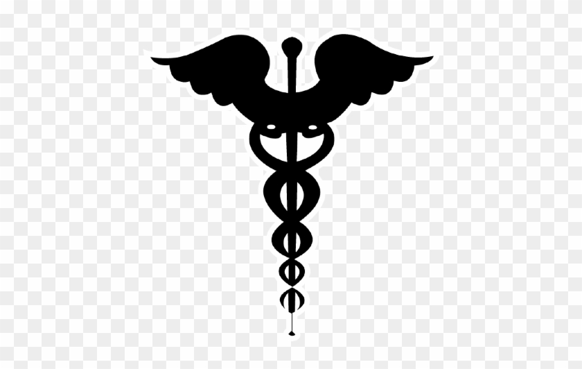 Symbol Staff Of Hermes Clip Art - Caduceus Silhouette #1291152