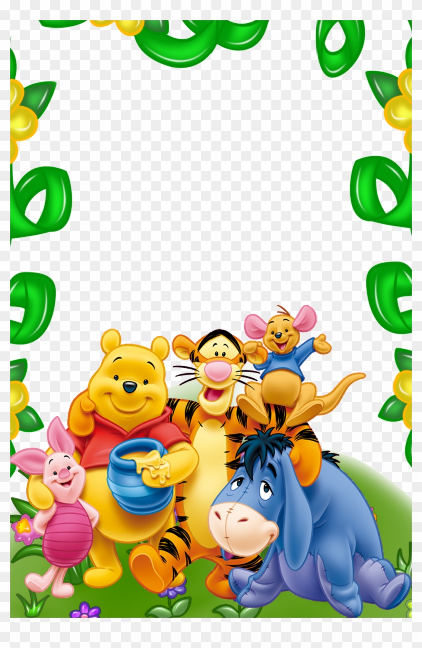 Printable Dazzling Winnie The Pooh Friends 16 And Kids - Winnie The Pooh Frame #1291193