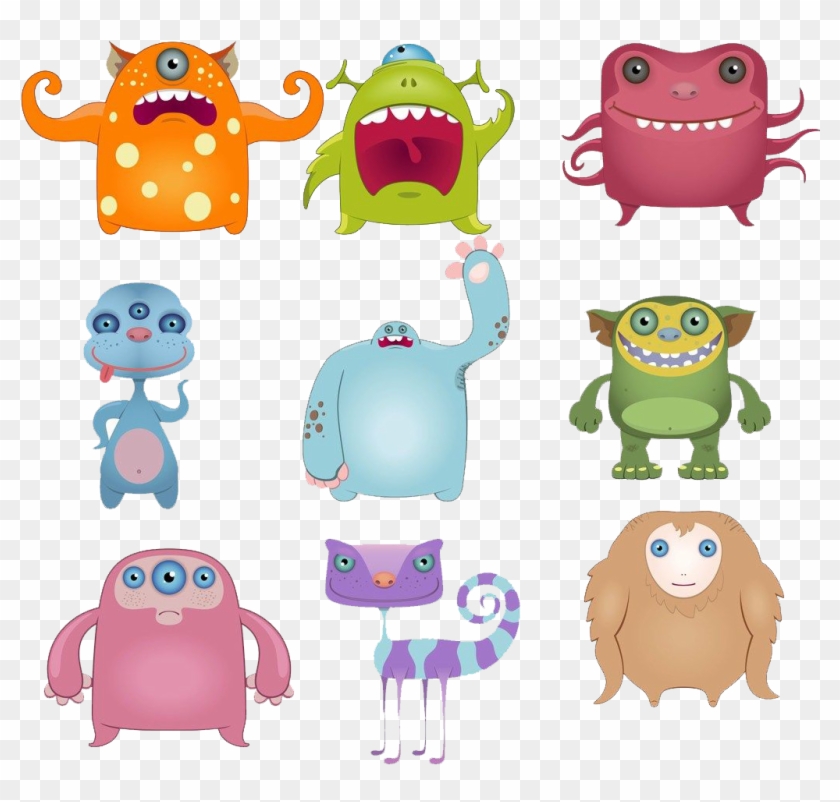 Monster Clip Art - Spanish Monsters: Learn Spanish Numbers And Colors #1291236