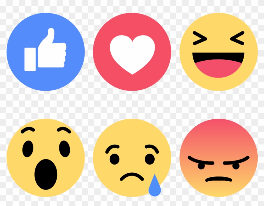 Facebook Emoticons Emoji Faces Vector Icons Like Love - Like Love Facebook Png #1291251