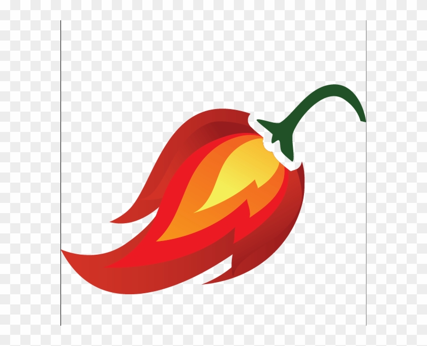 Cropped Ghost Pepper Glass Flame - Chili Pepper #1291257