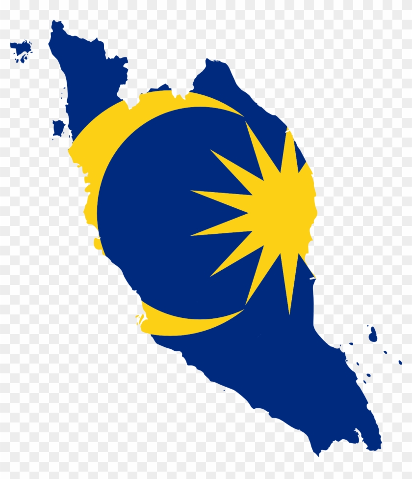 Tugu Negara Clipart 3 By Crystal - Flag Map Of Malaysia #1291385