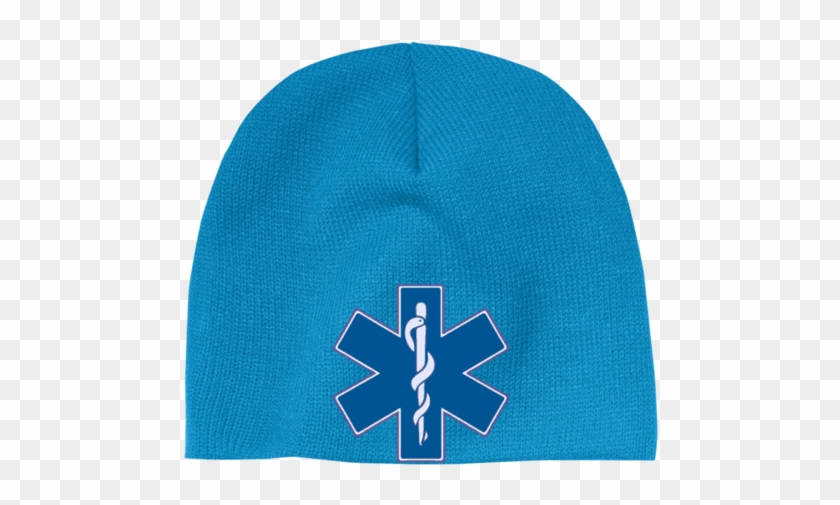 Star Of Life Blue Beanie - Rescue Diver (emt) Pillow Case #1291491