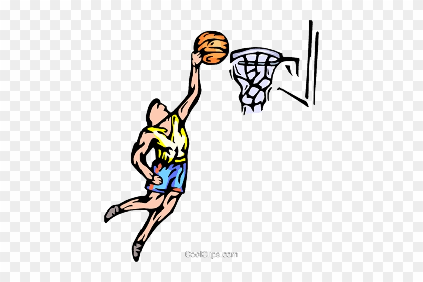 Basketball Player Royalty Free Vector Clip Art Basketball - Block Basketball #1291501