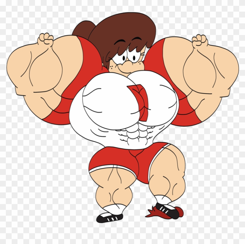 Beefy Lynn Loud By Broozerpunch - Muscle Lynn Loud House #1291527