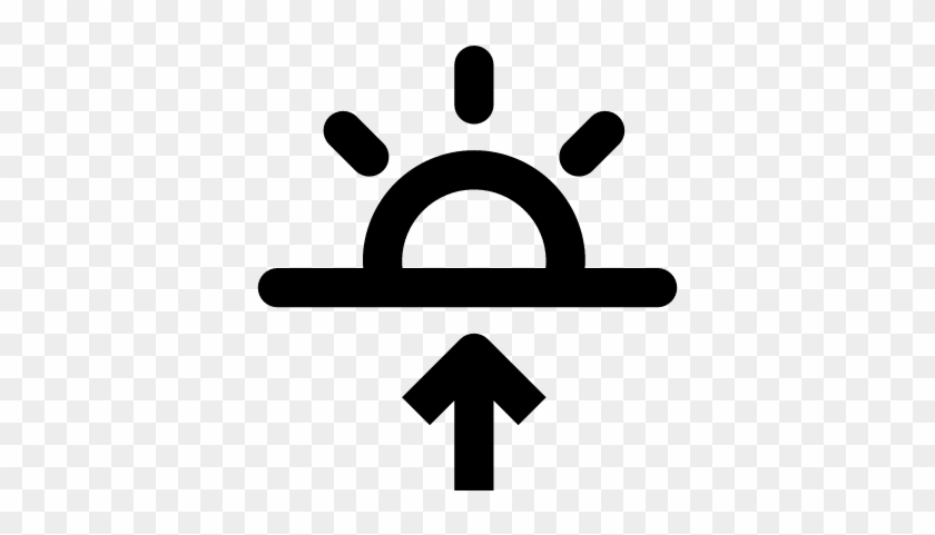 Sunrise Weather Symbol Vector - Sunset Symbol #1291622