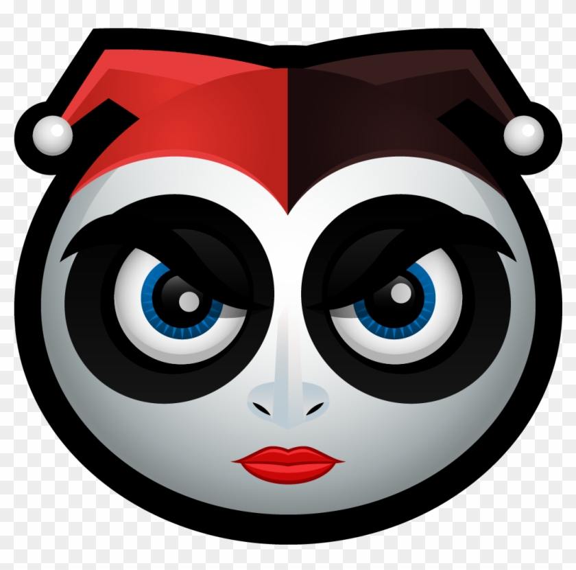 Clown Clipart Emoji - Harley Quinn Icon Folder #1291704