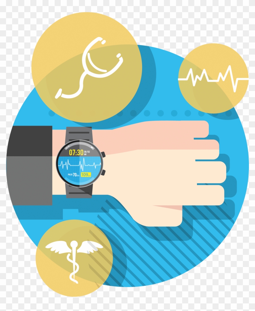 Smartwatch-drawing - Wearables In Clinical Trials #1291799