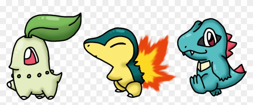 Pokémon Heartgold And Soulsilver Drawing Johto Kanto - Johto And Kanto Starters #1291800