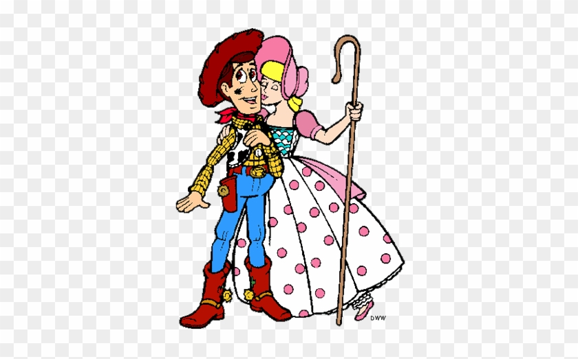 Top 92 Toy Story 3 Clip Art - Woody And Bo Peep Kiss #1291841
