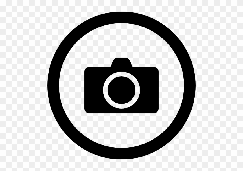 Photo Camera Filled Symbol Of The Tool In Circular - Photography #1291894