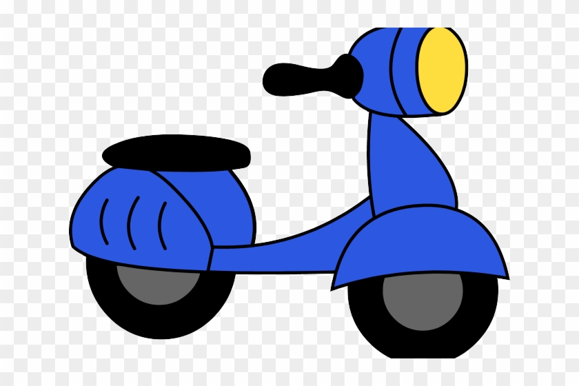 Scooter Clipart Batang - Clip Art Red Scooter #1292028