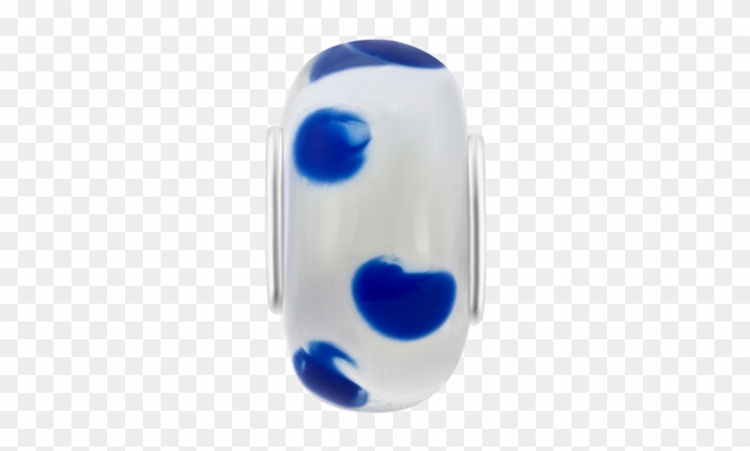 Blue Dot Murano Glass Bead - Bead #1292136