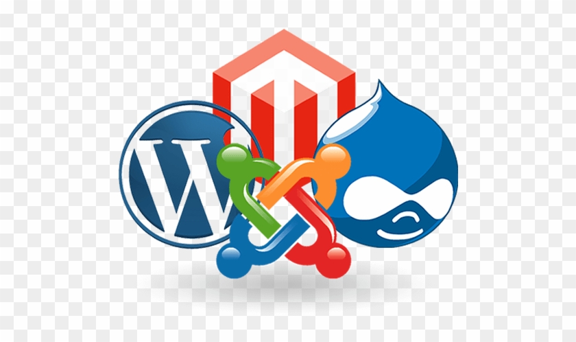 From S - E - O - To Wordpress, Joomla Or Magento Web - Content Management System Logo #1292173