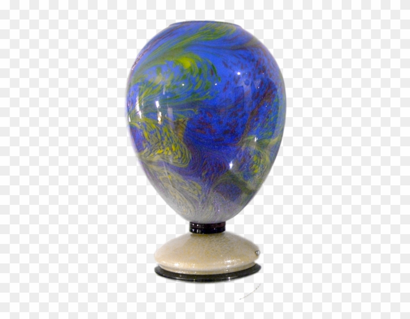 Rare Vintage Colored Murano Glass Lamp - Globe #1292200