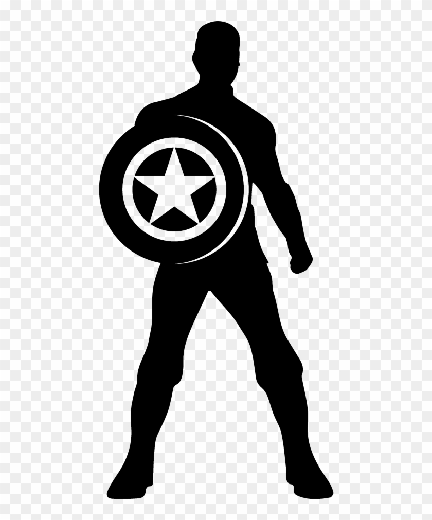 Captain America - Macbook - C - Captain America Black And White #1292227