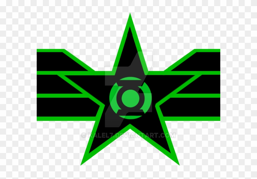 Green Lantern Captain America Logo Test 1 By Kalel7 - Republic Of New Afrika Flag #1292243
