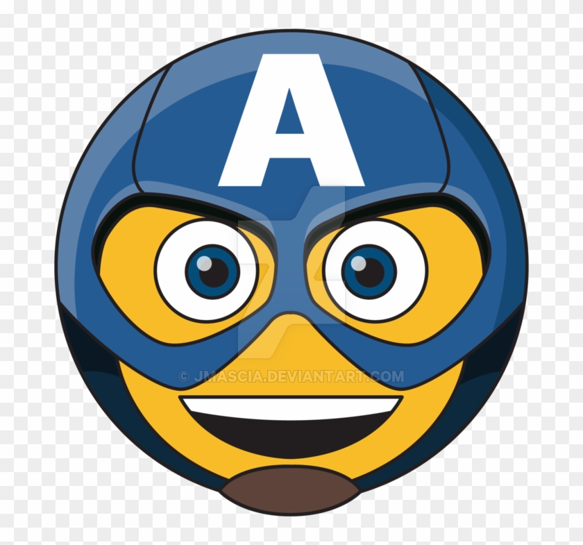 Captain America A-moticon By Jmascia - Captain America Smiley #1292268