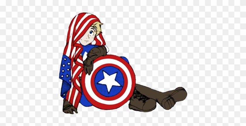 Luckyraeve 118 44 Mini Captain America By Ghostey - Cartoon #1292273