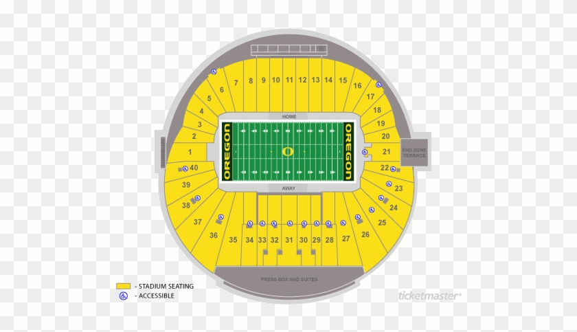 Autzen Stadium Seating Chart Well Illustration S - Autzen Stadium Seating Chart #1292377