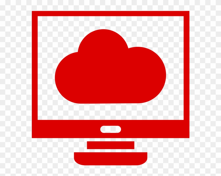 Cloud Computing - Cloud Computing Red Icon #1292419