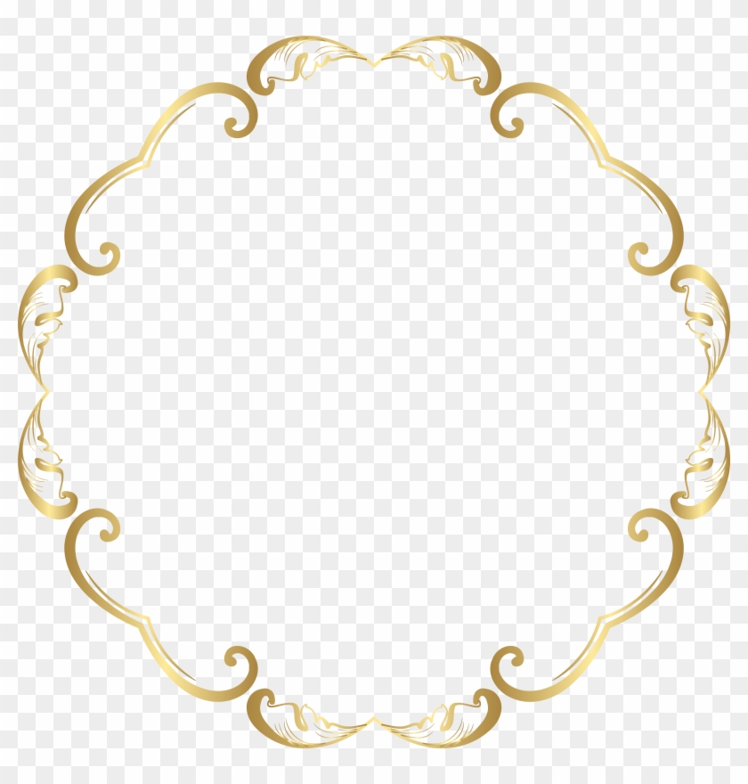 Decorative Round Border Frame Transparent Image - Decorative Round Border Frame Transparent Image #1292445