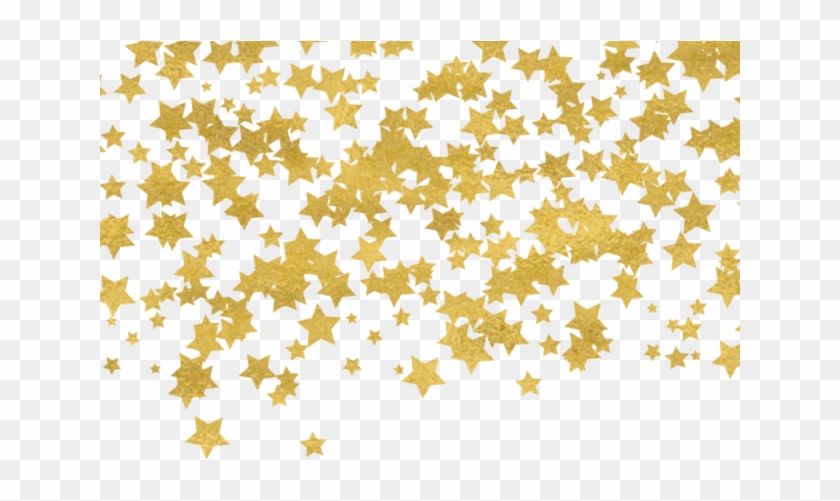 نجمة ذهبية حلويات, نجمة ذهبية، حلويات، الذهب، الذهب - Gold Star Confetti Png #1292462
