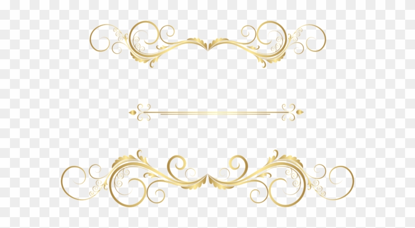 Gold Decorative Ornaments Png Clip Art - Ornaments Png #1292513