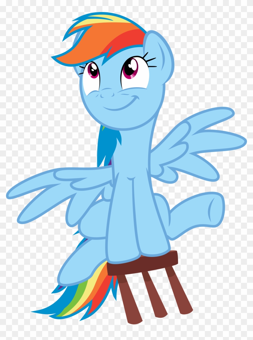 My Little Pony Friendship Is Magic Rainbow Dash Dress - Rainbow Dash Rocking Chair #1292542
