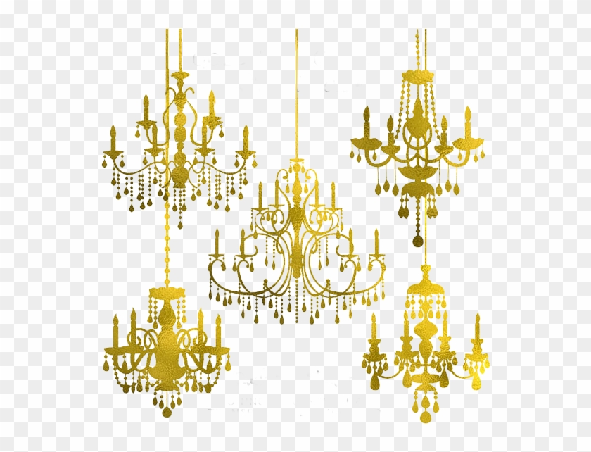 موضوع تفاعلي - Gold Chandelier Silhouette Png #1292533