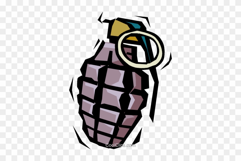 Hand Grenade Royalty Free Vector Clip Art Illustration - Hand Grenade Royalty Free Vector Clip Art Illustration #1292563