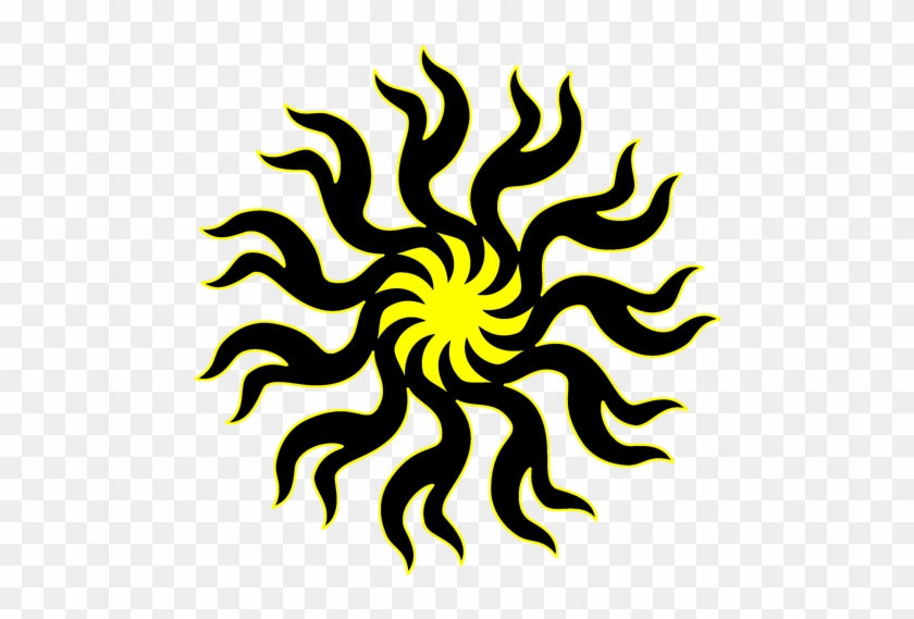 Sunlight Clipart Tribal - Tribal Sun Tattoo Designs #1292584