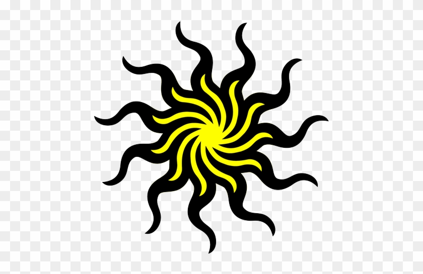 Sunlight Clipart Tribal - Tribal Sun Tattoos #1292589
