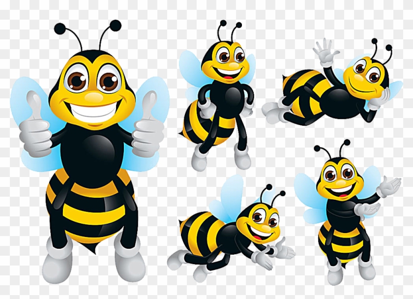 Honey Bee Bumblebee Clip Art - Con Ong Chăm Chỉ #1293305