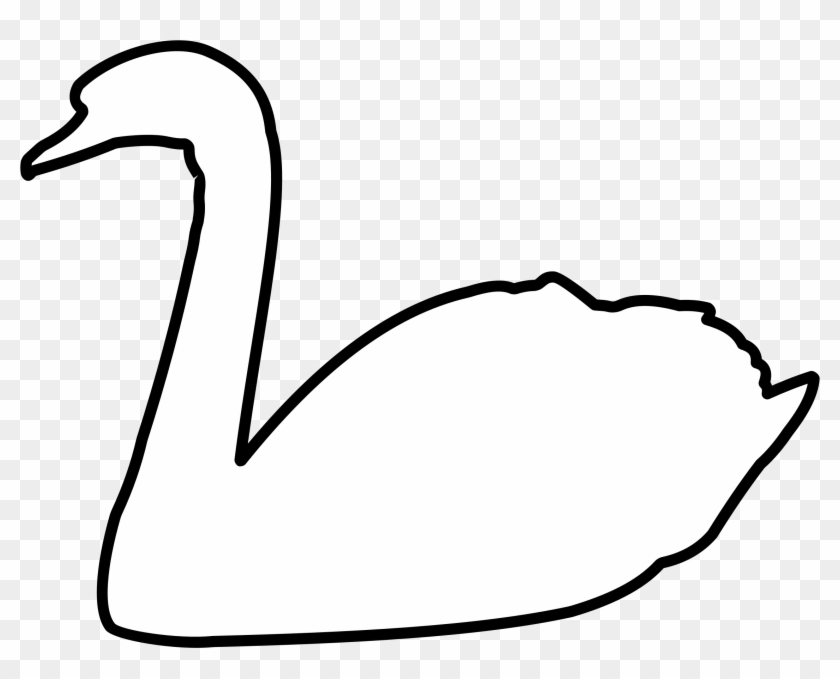 Big Image - Clip Art Of A Swan #1293323