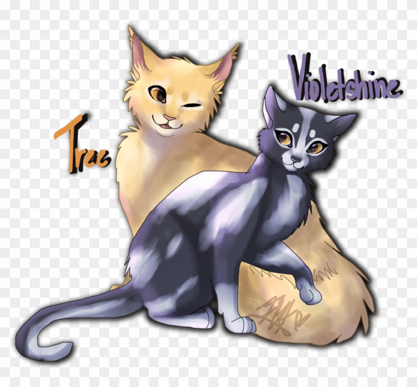 Warrior Cats Thunderclan Cats Download - Warrior Cats Tree And Violetshine #1293373