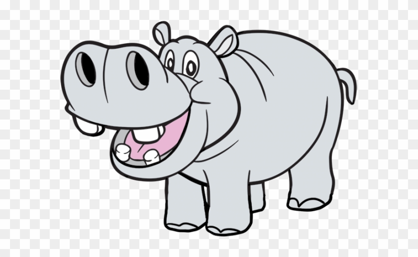 Hippo Clipart Preschooler - Hippo Coloring #1293414