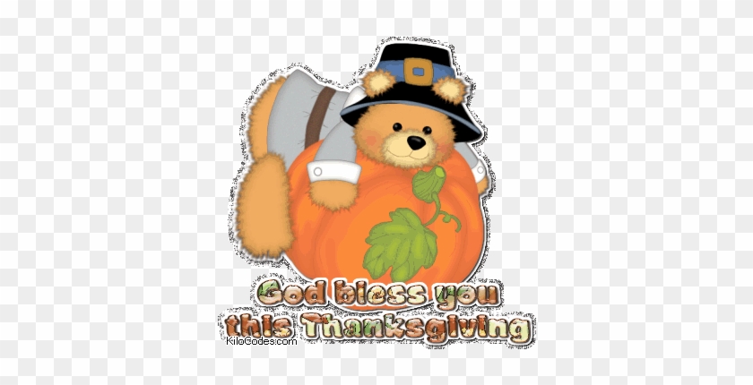 God Bless You This Thanksgiving - Cute Happy Thanksgiving Gif #1293507