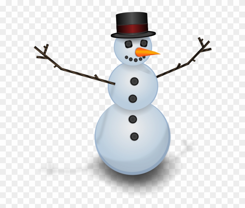 Rich People Free Snow Man With Hat - Snow Manpng #1293518