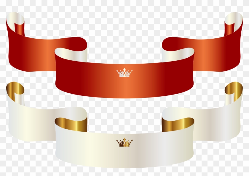 Banner Crown Pin Clip Art - Clip Art #1293704