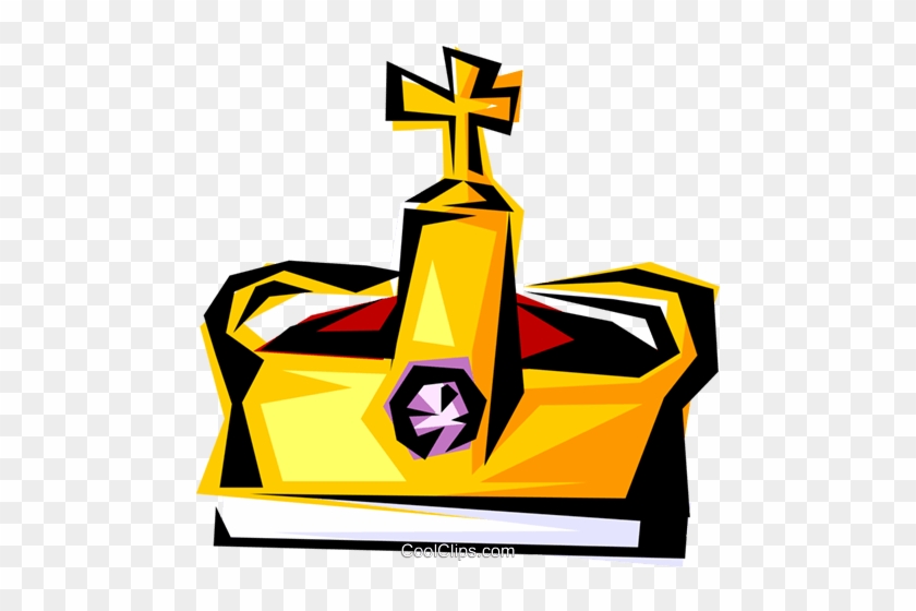 Cool Crown Royalty Free Vector Clip Art Illustration - Crown #1293712