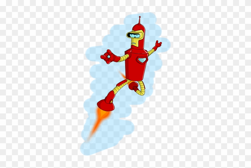 Futurama's Bender In An Ironman Suit - Futurama Bender Iron Man #1293888