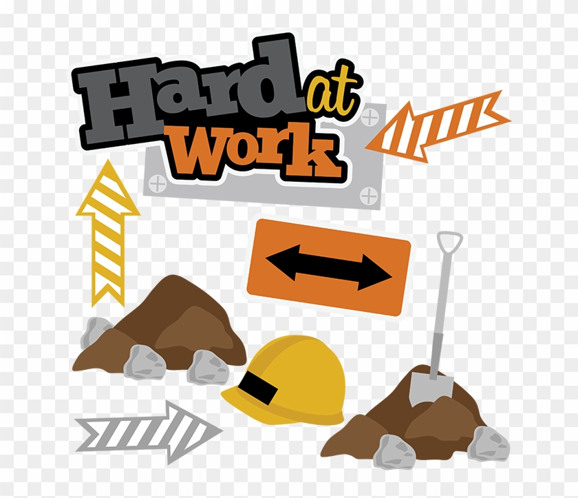 Hard At Work Svg Scrapbook Collection Construction - Construction Theme Frame Clipart #1294077