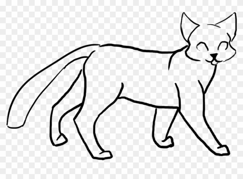 Simple Cat Drawing - Line Art #1294296