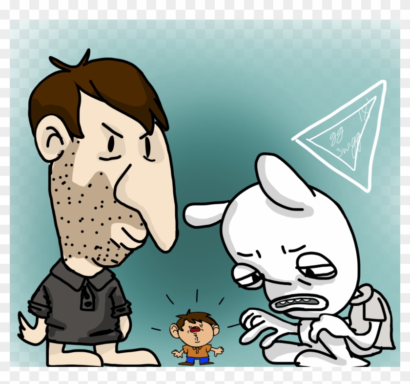 Zach And Ding Dong Looking At Lil'zach Request By @gordonfreeman234 - Hellbender #1294397