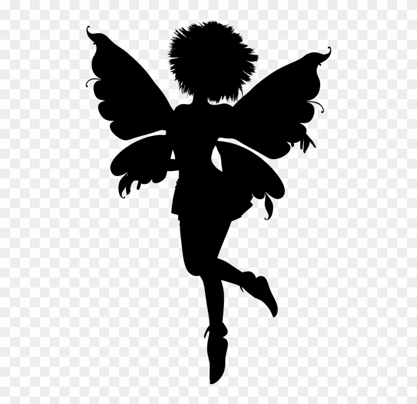 Medium Image - Fairy Clipart Black And White #1294724