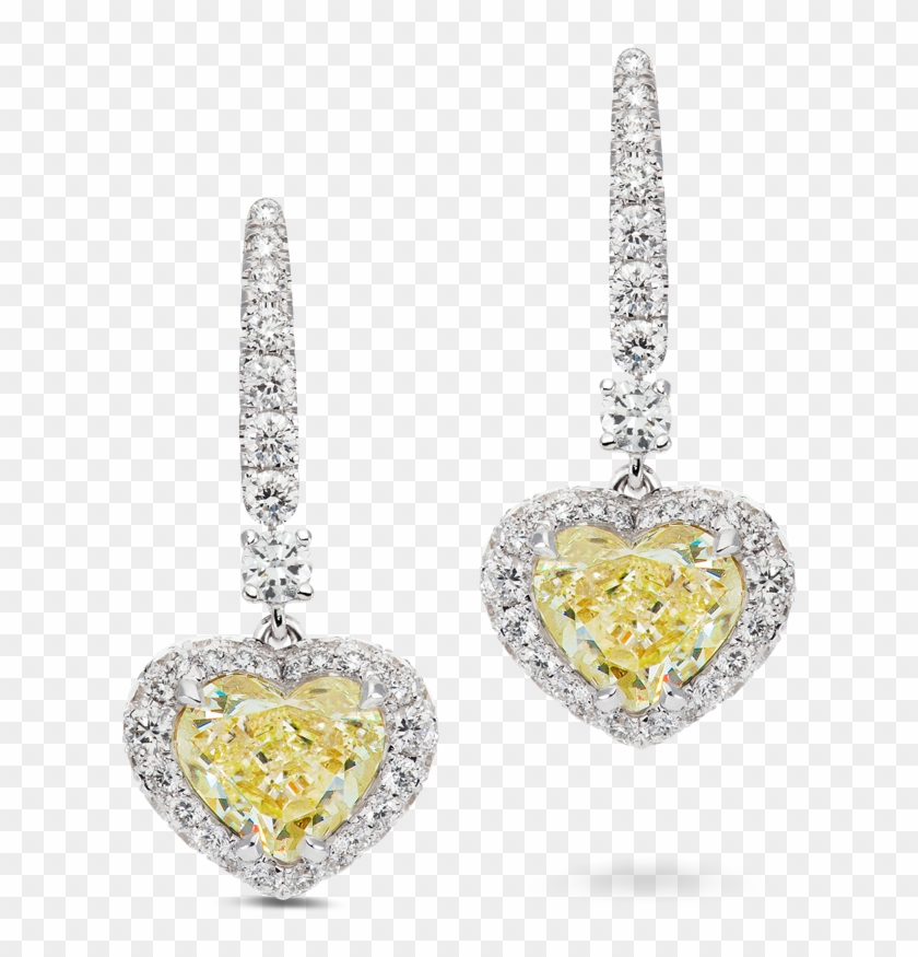 Earrings Chloe Halo Yellow Diamonds Pave Steven Kirsch - Earrings #1294984