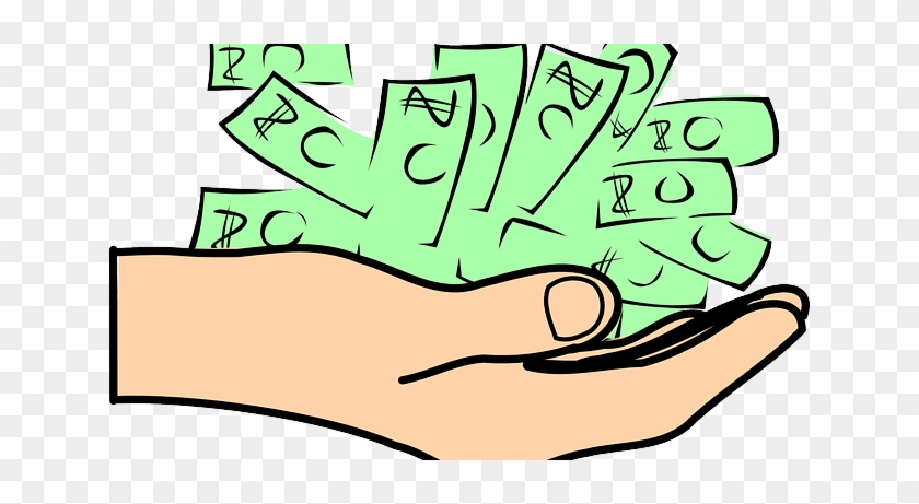 Hand Paying Out Money - Wage And Salary Clipart #1295029